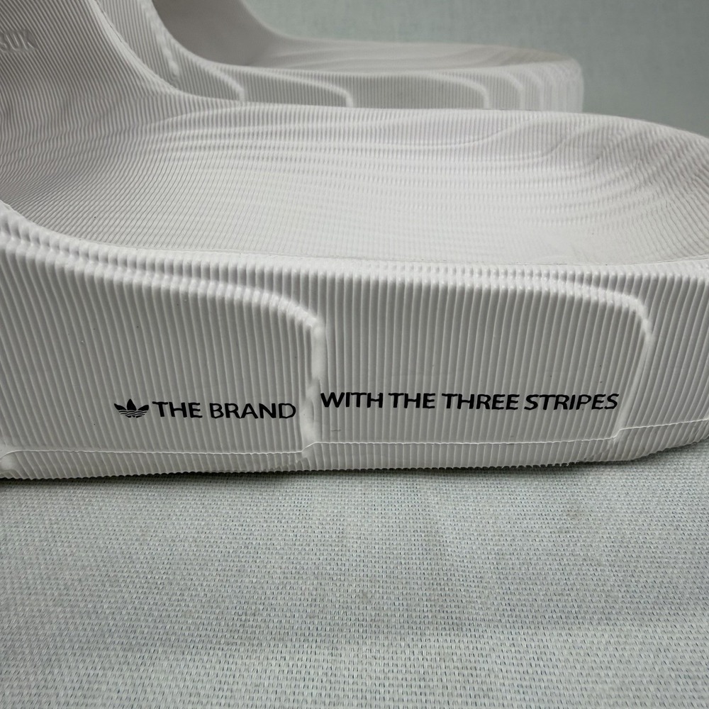 Adidas Adilette 22 White Slides Men's Size 13 Swim - Picture 4 of 14